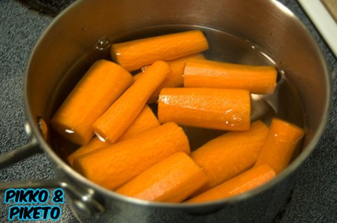 Carrots with Water Crystals